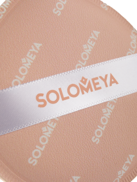 Спонж для макияжа каплевидный Пудрово-розовый Solomeya Rubycell Makeup Sponge Powder Pink, 1 шт